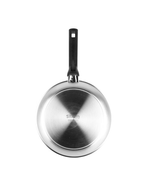 Poele Inox grise - D.22 cm