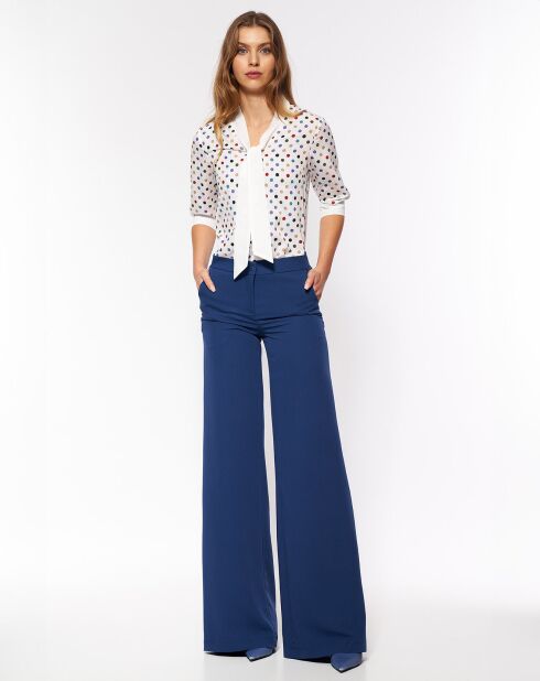 Blouse Lola ecru/violet