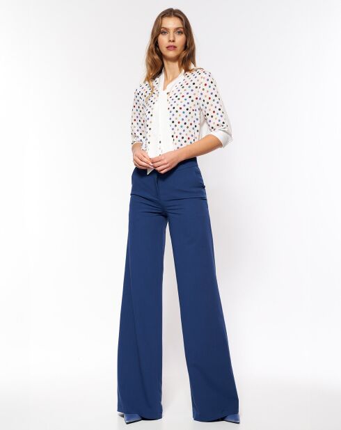 Blouse Lola ecru/violet