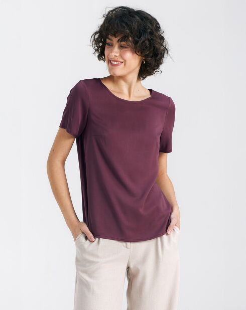 Blouse Pauline bordeaux