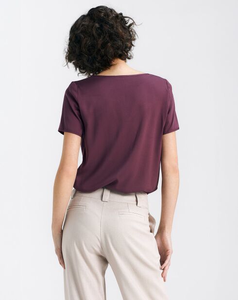 Blouse Pauline bordeaux
