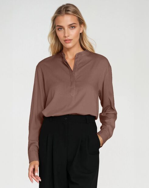 Blouse Agathe mocha