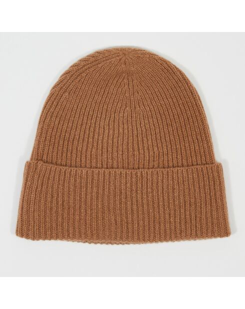 Bonnet 100% Cachemire maille perle Bonny mocha