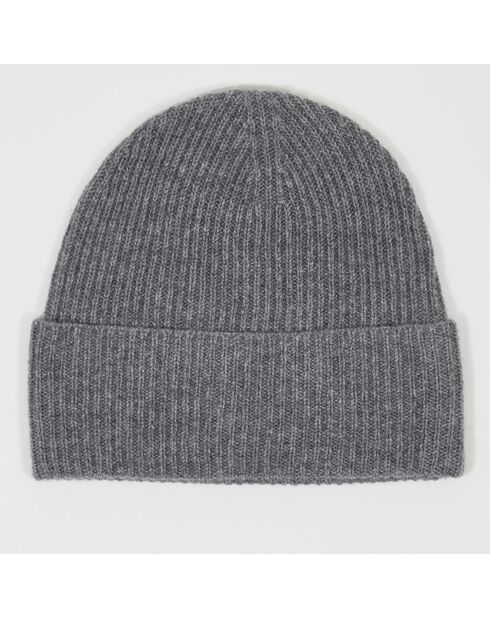 Bonnet 100% Cachemire maille perle Bonny gris