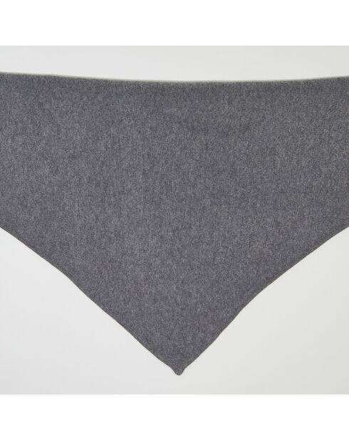 Echarpe 100% Cachemire triangle Shana grise