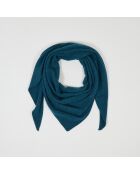 Echarpe 100% Cachemire triangle Shana heathered teal