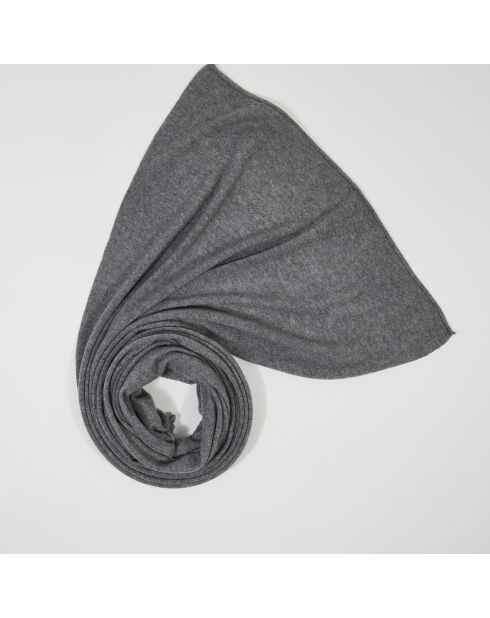 Echarpe 100% Cachemire Cascade grise