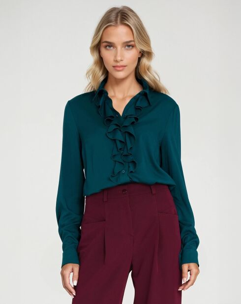 Blouse Thais verte