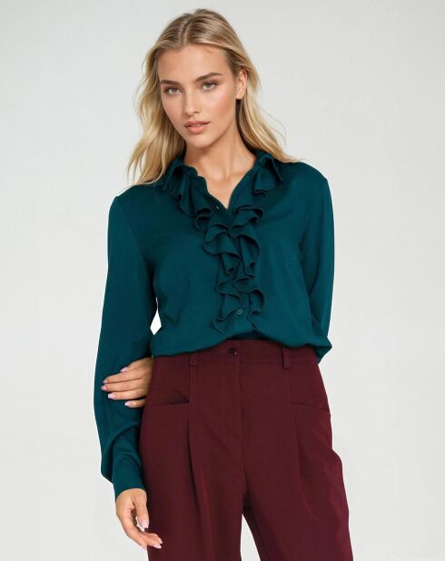 Blouse Thais verte