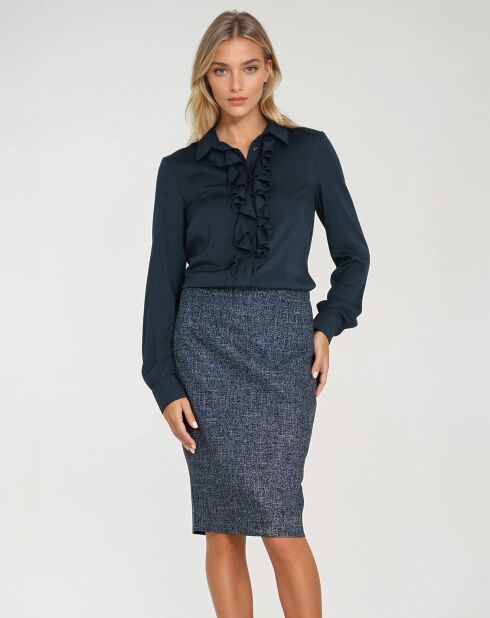 Blouse Thais bleue
