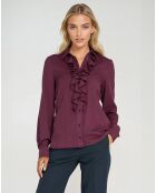 Blouse Thais bordeaux