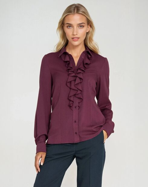 Blouse Thais bordeaux