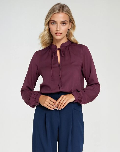 Blouse Victoire bordeaux