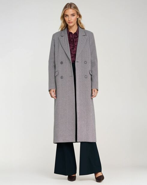 Manteau Assia herringbone