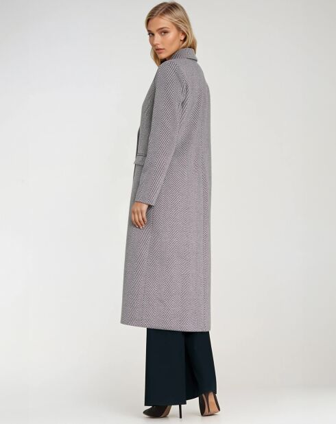 Manteau Assia herringbone