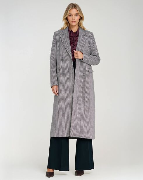 Manteau Assia herringbone
