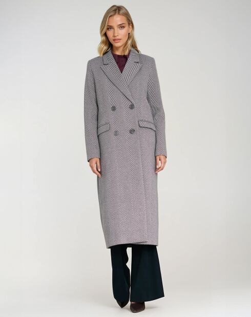 Manteau Assia herringbone