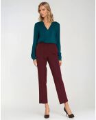 Pantalon Albane bordeaux