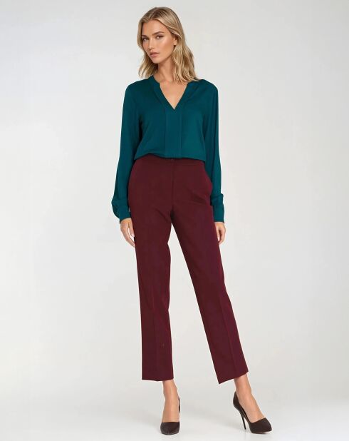 Pantalon Albane bordeaux