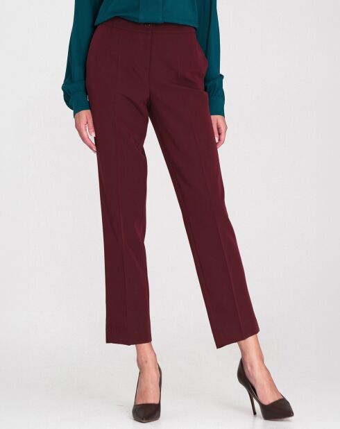 Pantalon Albane bordeaux