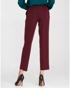 Pantalon Albane bordeaux