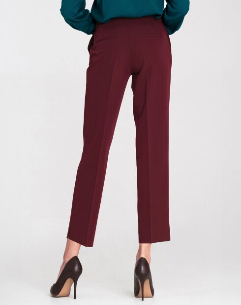Pantalon Albane bordeaux
