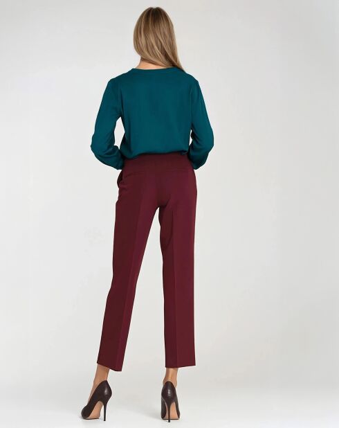 Pantalon Albane bordeaux