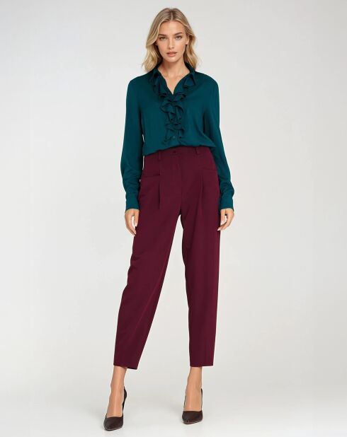 Pantalon Joy bordeaux