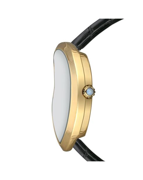 Montre Femme Old Money en Cuir noire