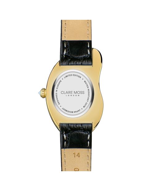 Montre Femme Old Money en Cuir noire