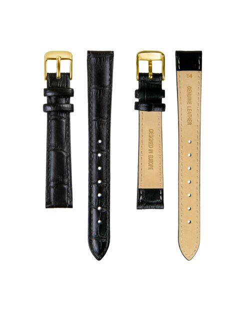 Montre Femme Old Money en Cuir noire