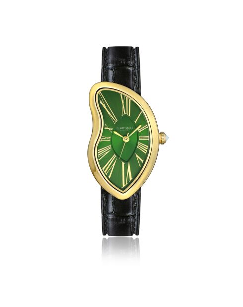 Montre Femme Old Money en Cuir noire