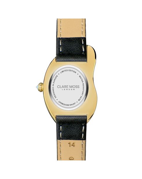 Montre Femme Old Money en Cuir noire