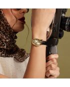 Montre Femme Old Money en Cuir noire