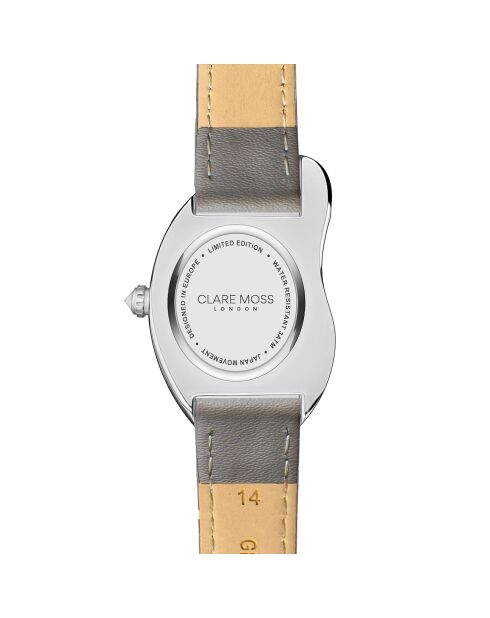 Montre Femme Old Money en Cuir grise