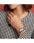 Montre Femme Old Money en Cuir grise