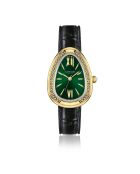 Montre Femme Vintage en Cuir noire
