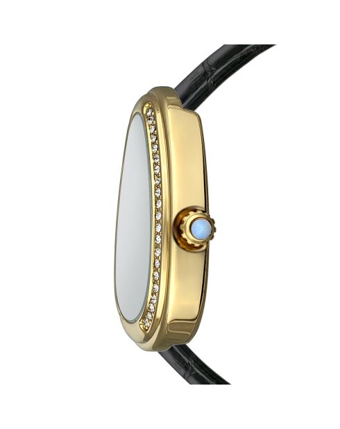 Montre Femme Vintage en Cuir noire