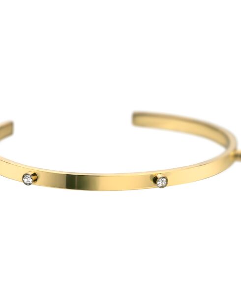 Bracelet Bomba en Acier & Cristal doré