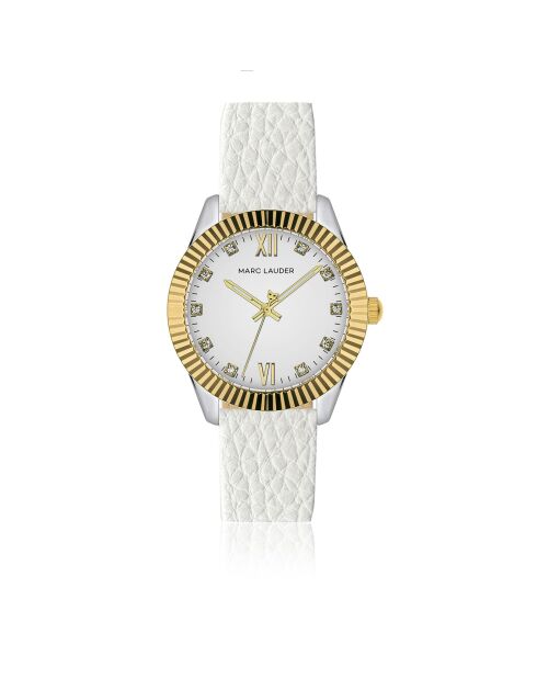 Montre Femme Athens en Cuir blanche