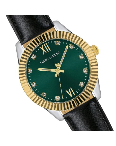 Montre Femme Aires en Cuir noire