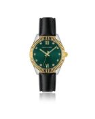 Montre Femme Aires en Cuir noire