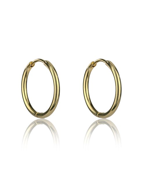 Boucles d'oreilles Tivoli en Acier dorées