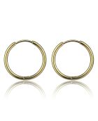 Boucles d'oreilles Tivoli en Acier dorées