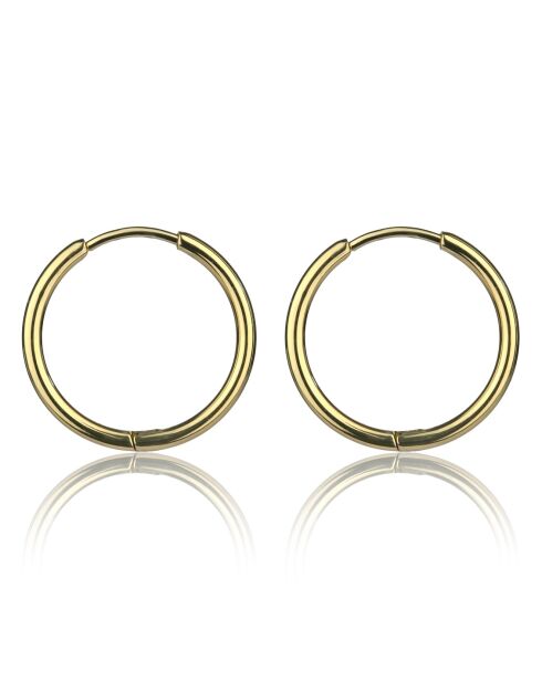 Boucles d'oreilles Tivoli en Acier dorées