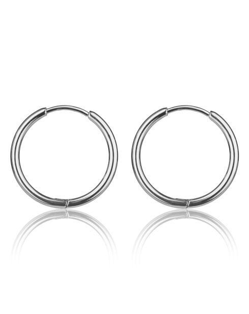 Boucles d'oreilles Tivoli en Acier argentées