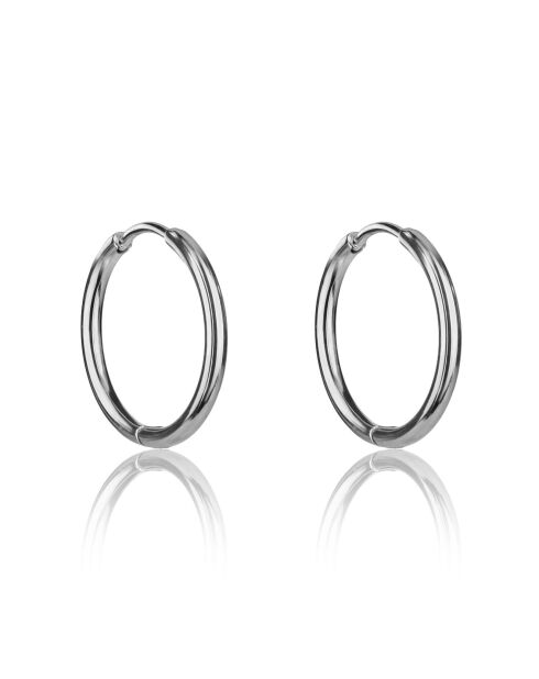 Boucles d'oreilles Tivoli en Acier argentées