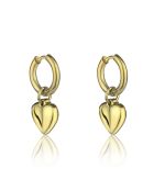 Boucles d'oreilles Viterbo en Acier dorées