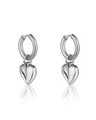 Boucles d'oreilles Viterbo en Acier argentées