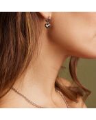 Boucles d'oreilles Viterbo en Acier argentées
